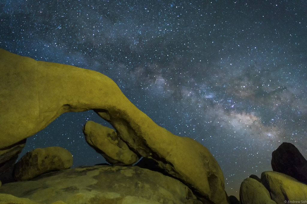 Reference view of Arch Rock · Night Study