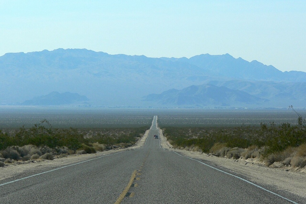 Reference view of Kelbaker Road