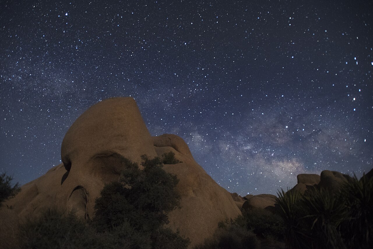 Reference view of Skull Rock · Night Study